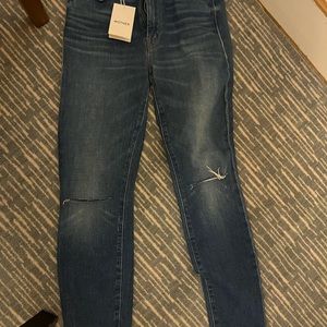 MOTHER high waisted looker ankle